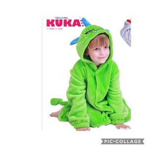 Kuka cartoon animal dinosaurs one piece pajamas